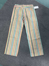 Women’s High Waist Striped Straight Pants