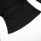 Women’s Cutout Long Sleeve Capri Pants Set
