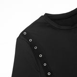 Women’s Ruched Eyelet Long Sleeve Mini Dress