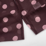 Women’s Polka Dot Batwing Button Front Top