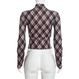 Women’s Plaid Button Top & Capri Pants Set