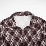 Women’s Plaid Button Top & Capri Pants Set