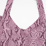 Women’s Snake Print Off Shoulder Capri Romper