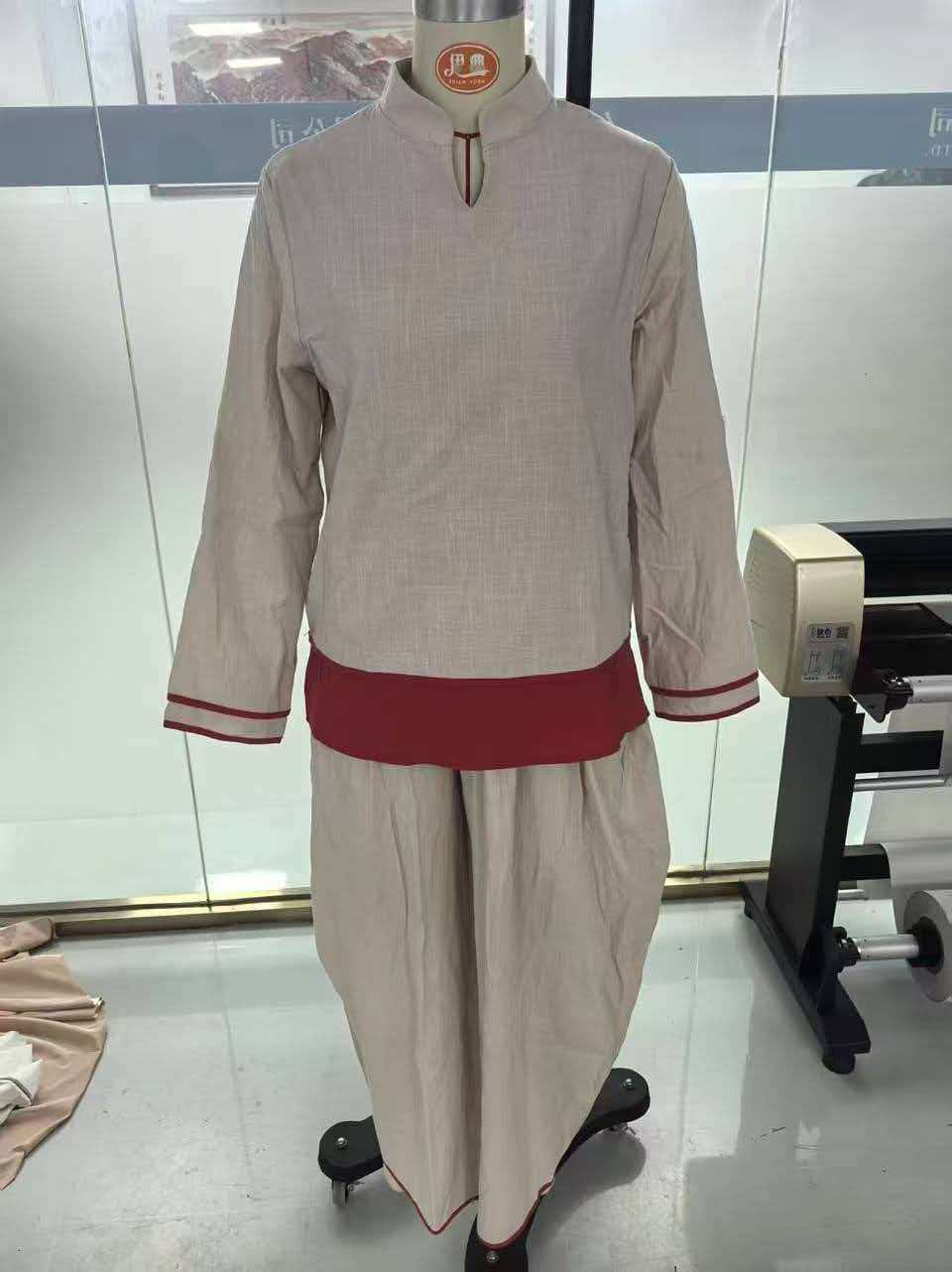 Women’s Ruffle Tunic & Wide Leg Pants Set