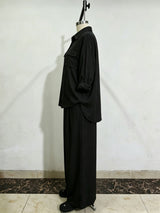 Women’s Button Front Shirt & Wide Leg Pants Set