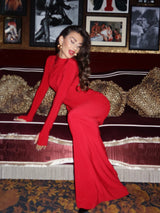 Women’s High Neck Ruched Bodycon Maxi Dress
