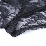 Women’s Floral Lace Mock Neck Crop Top