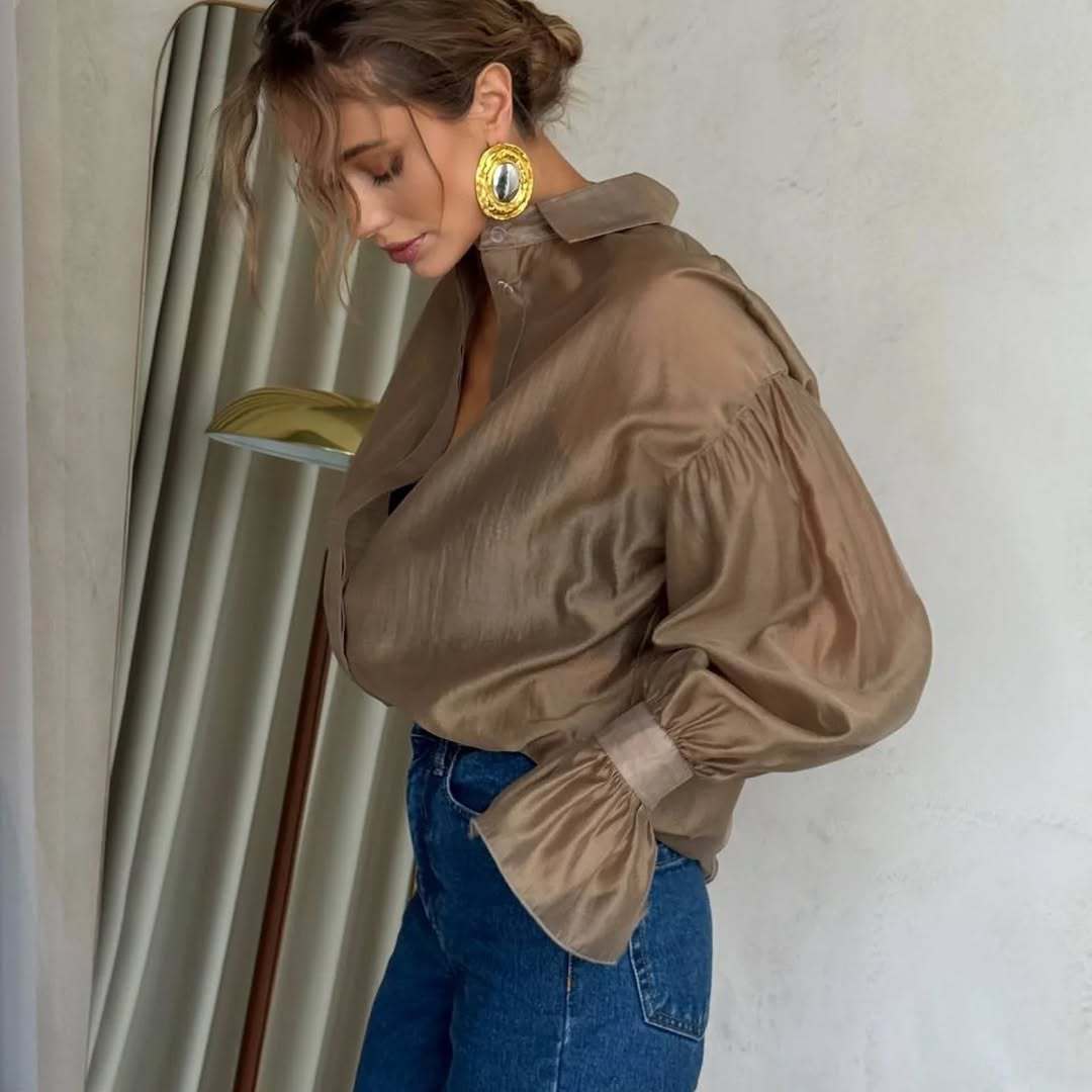 Women’s  Oversized Button-Down Top