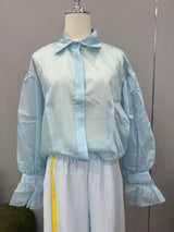Women’s  Oversized Button-Down Top