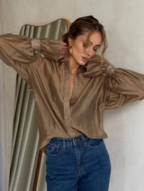 Women’s  Oversized Button-Down Top