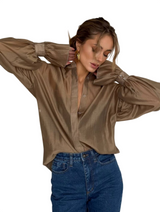Women’s  Oversized Button-Down Top