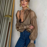 Women’s  Oversized Button-Down Top