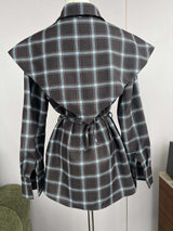 Women’s  Plaid Button-Down Tunic Top