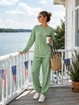 Women’s   Cable-Knit Lounge Set