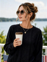 Women’s   Cable-Knit Lounge Set