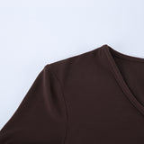 Women's Brown Button Front Maxi Dress