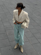 Women's  Cropped Blazer Jacket