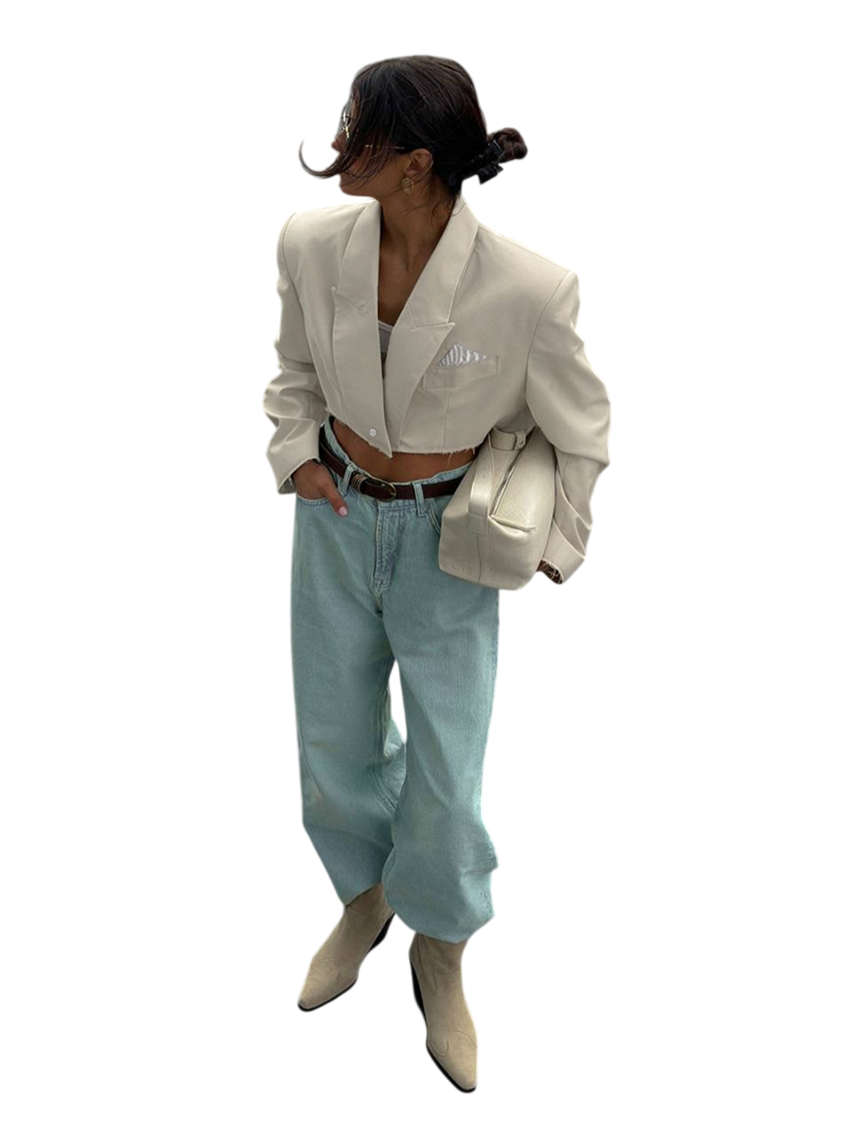 Women's  Cropped Blazer Jacket