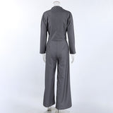 Women’s Casual Draped Top Pants Set