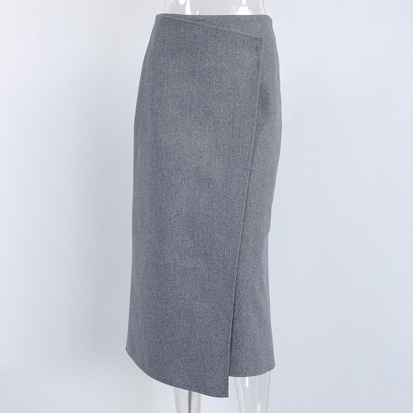 Women’s High Waist Wrap Midi Skirt