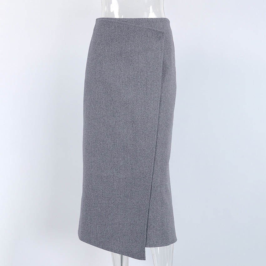 Women’s High Waist Wrap Midi Skirt