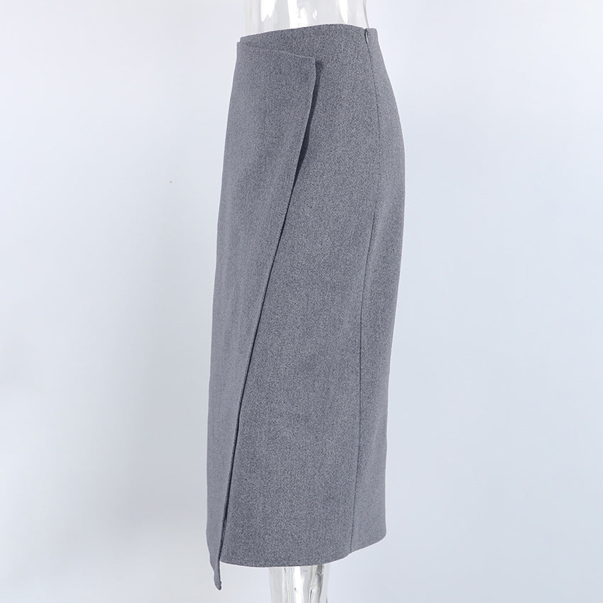 Women’s High Waist Wrap Midi Skirt
