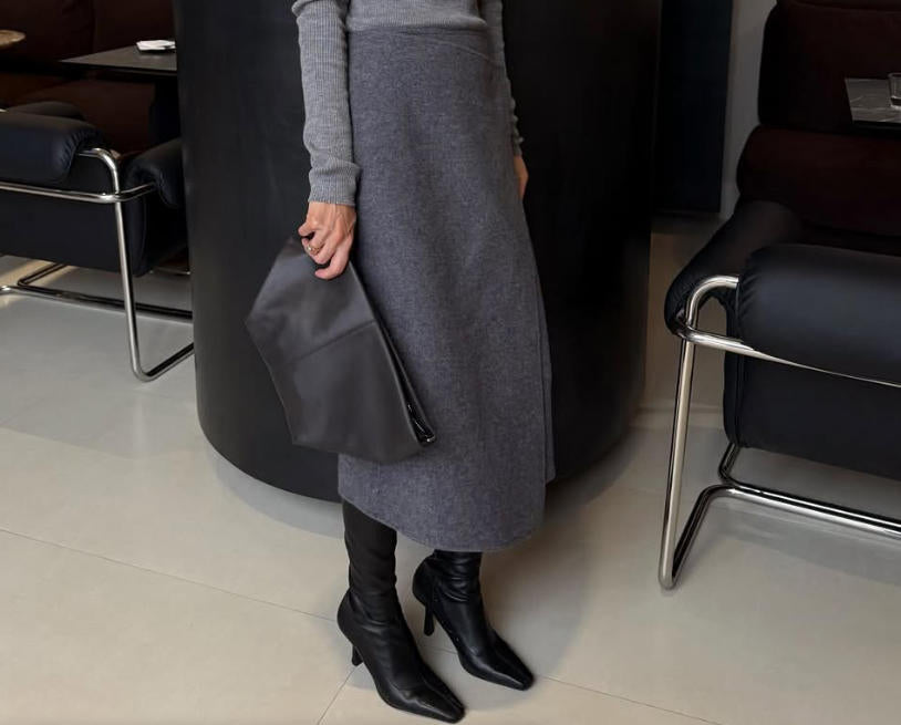 Women’s High Waist Wrap Midi Skirt