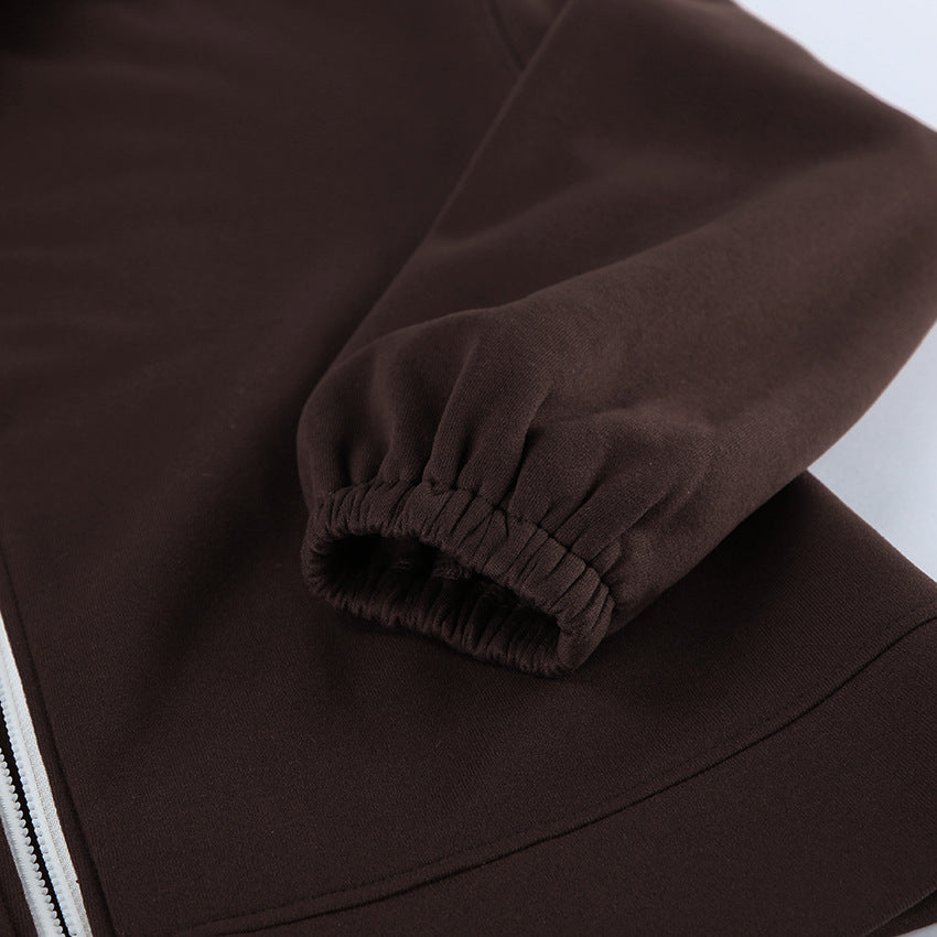 Women’s Zip-Up Hoodie & Wide Leg Pants Set