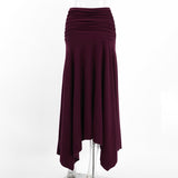 Women’s Ruched High Waist Maxi Skirt
