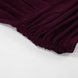 Women’s Ruched High Waist Maxi Skirt