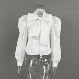 Women’s Bow Tie Long Sleeve Blouse