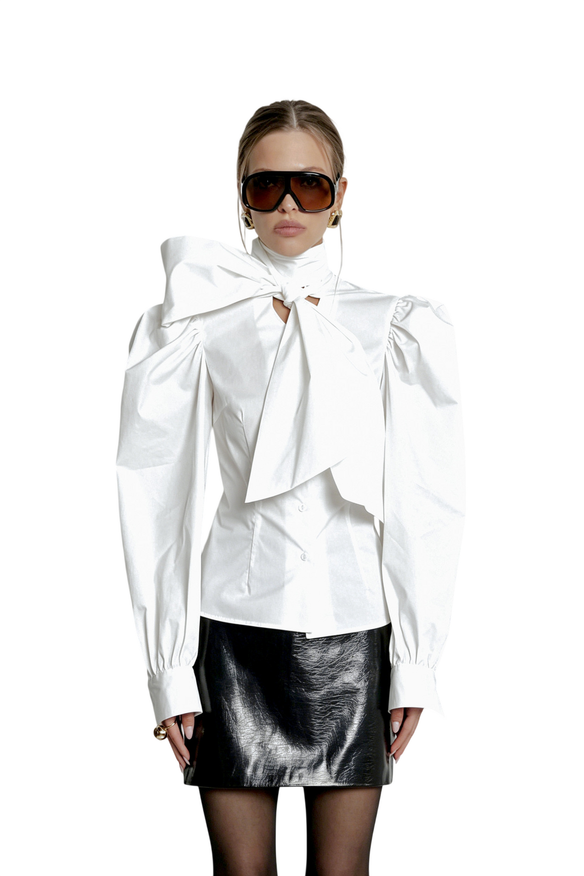 Women’s Bow Tie Long Sleeve Blouse