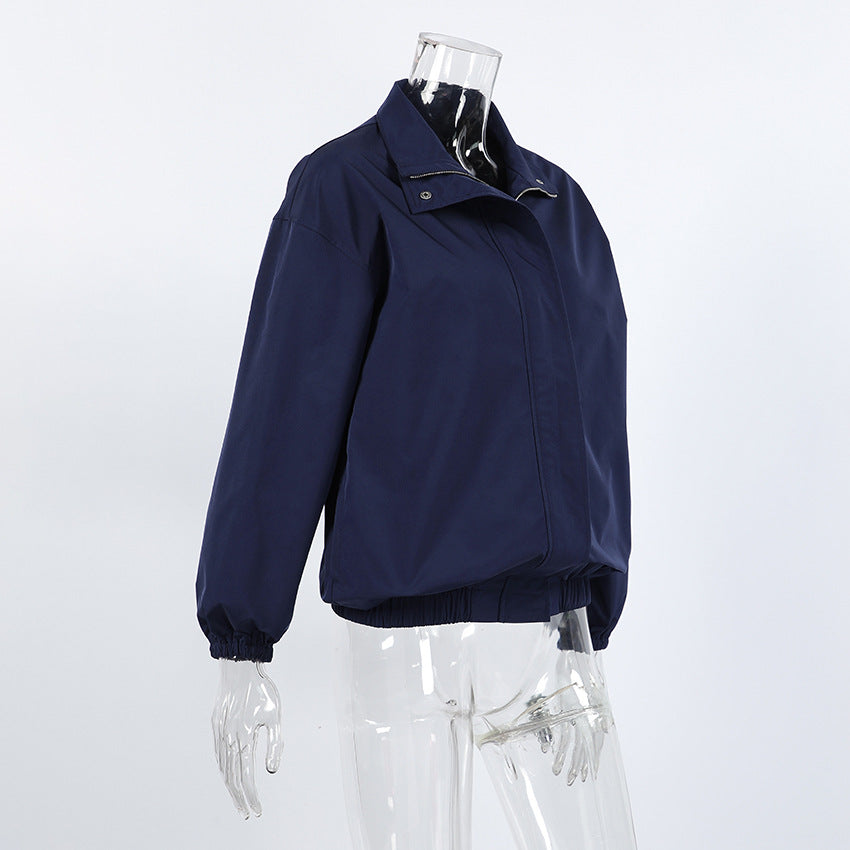 Women’s Lightweight Zip Up Bomber Jacket