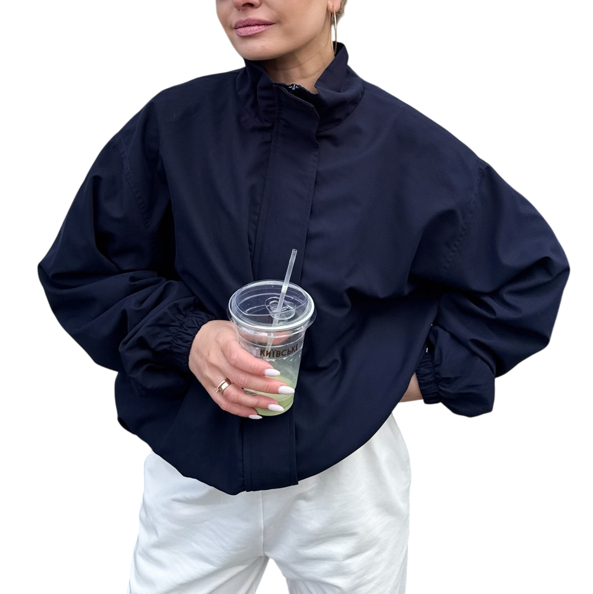 Women’s Lightweight Zip Up Bomber Jacket