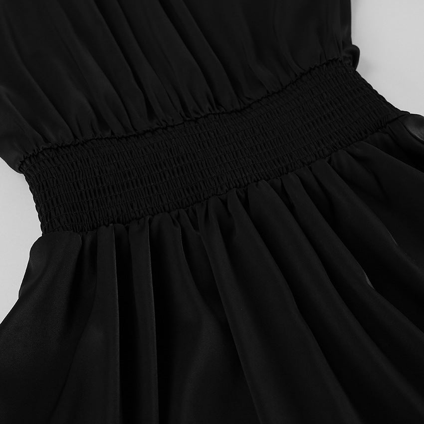 Women’s High Neck Long Sleeve Mini Dress