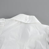 Women’s Tie Front Puff Sleeve Blouse