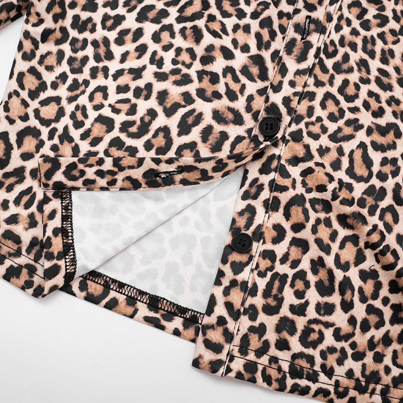 Women’s 3 Piece Printed Crop Top Jacket and Pants Set