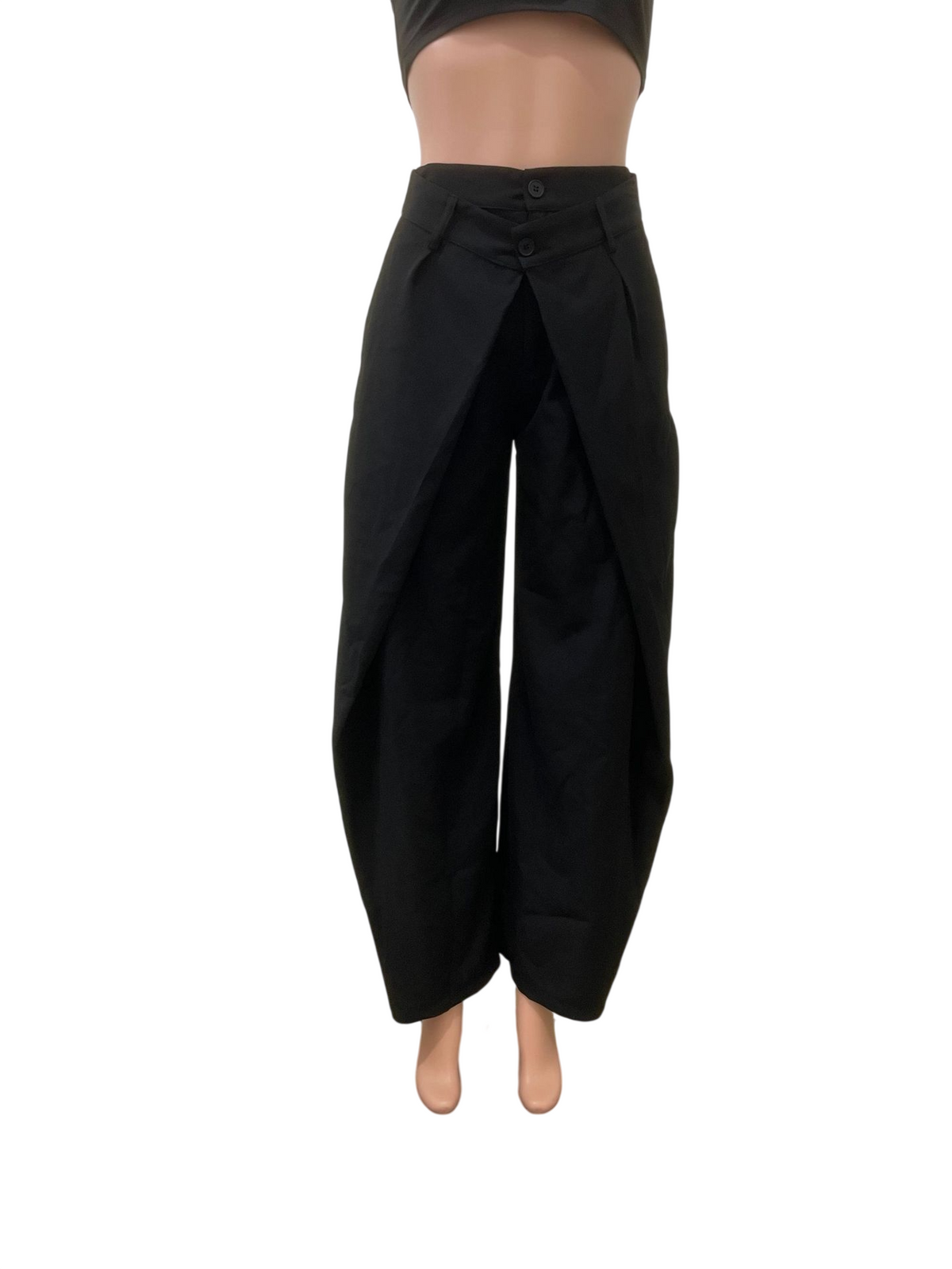 Women’s High Waist Wide Leg Layered Trousers