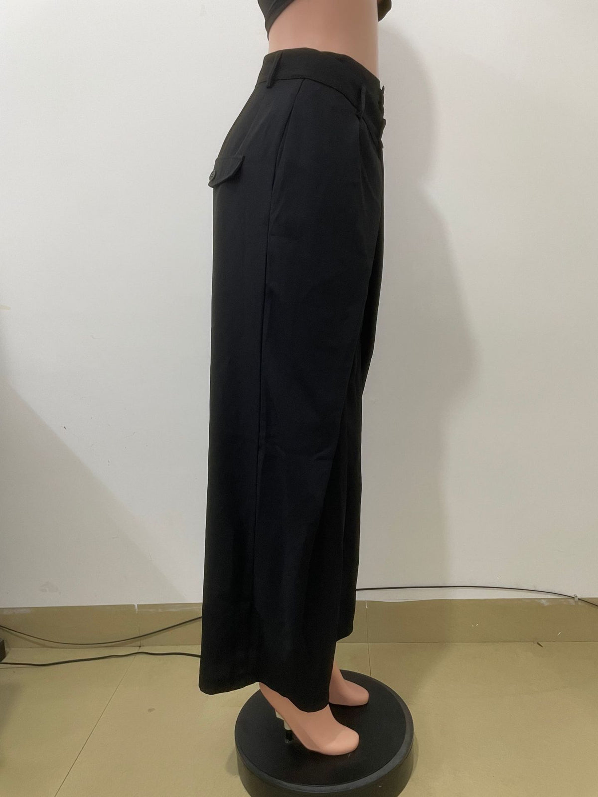 Women’s High Waist Wide Leg Layered Trousers