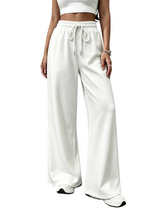 Women’s High Waist Wide Leg Drawstring Casual Pants