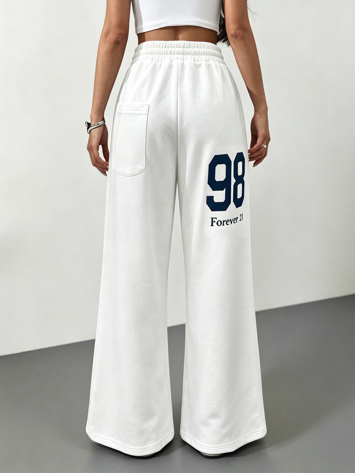 Women’s High Waist Wide Leg Drawstring Casual Pants