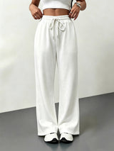 Women’s High Waist Wide Leg Drawstring Casual Pants
