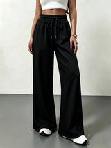 Women’s High Waist Wide Leg Drawstring Casual Pants
