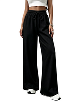 Women’s High Waist Wide Leg Drawstring Casual Pants