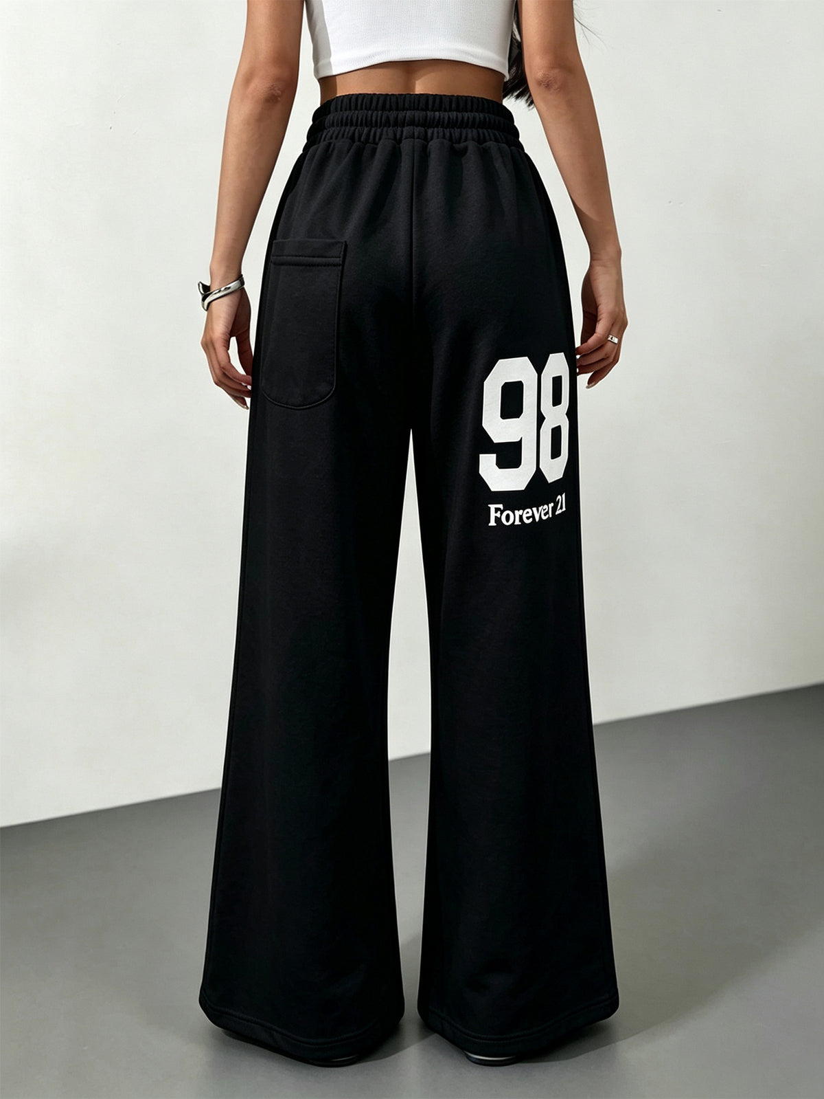 Women’s High Waist Wide Leg Drawstring Casual Pants