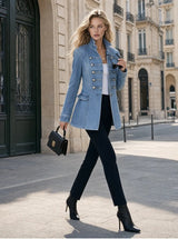 Women's Double Breasted Denim Jacket
