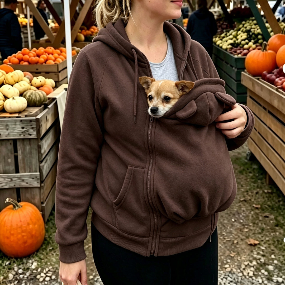 Women's Pet Carrier Hoodie