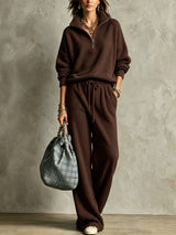 Women's Ribbed Knit Two Piece Co Ord Set