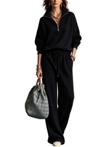 Women's Ribbed Knit Two Piece Co Ord Set