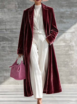 Women's Velvet Longline Jackets
